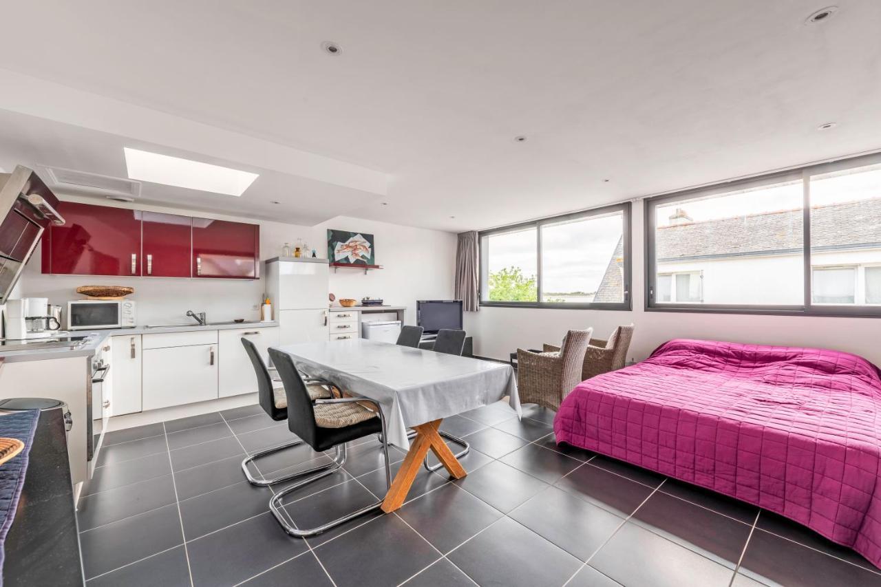 Studio Vue Mer 15M De La Plage Plobannalec 外观 照片